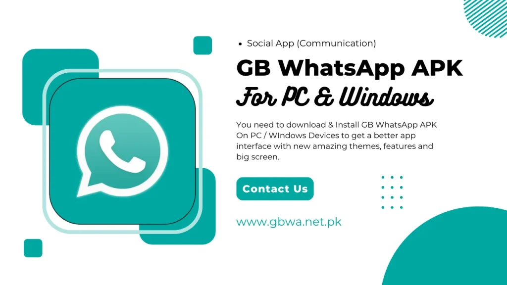 GB WhatsApp APK For PC & Windows